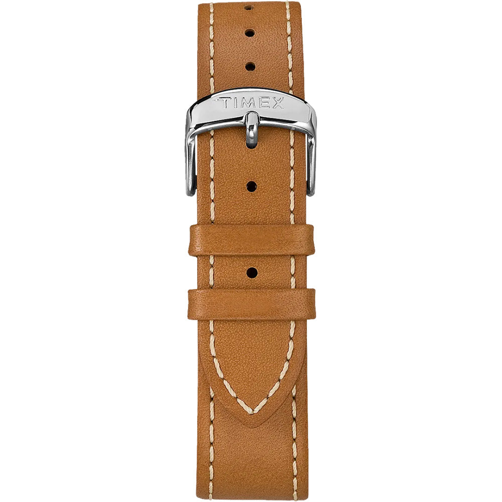 Timex Weekender 40mm Mens Watch - Tan Leather Strap w/Blue Dial [TW2R425009J]