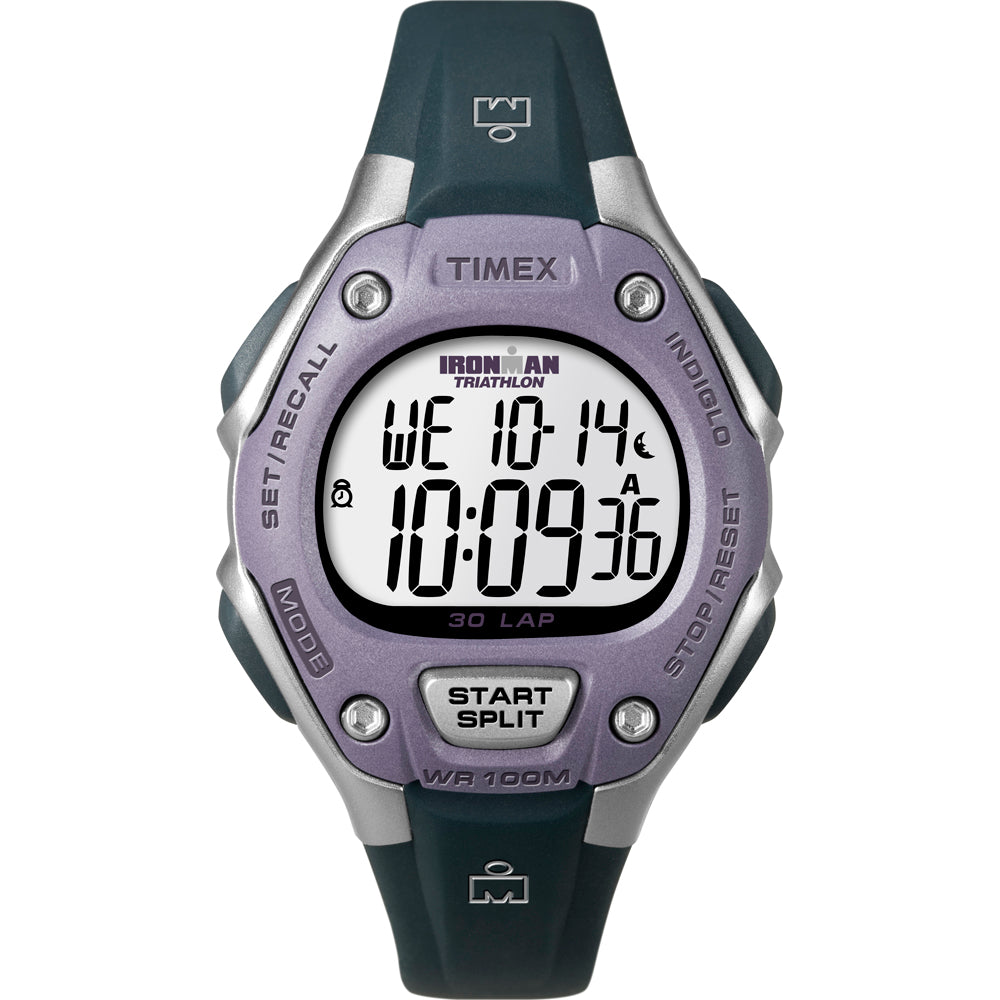 Timex IRONMAN 30-Lap Mid-Size - Black/Lilac [T5K410]