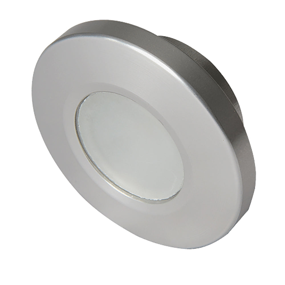 Lumitec Orbit - Flush Mount Down Light - Brushed Finish - 2-Color White/Blue Dimming [112501]