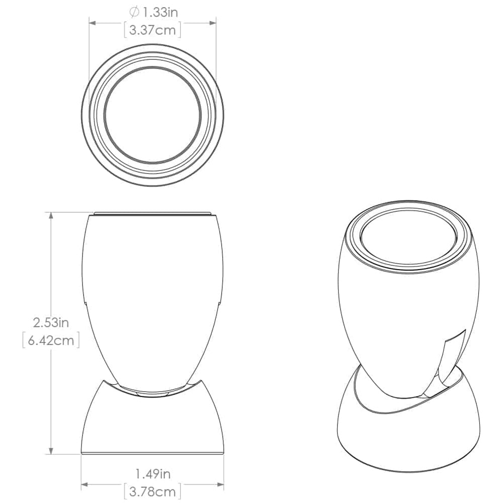 Lumitec GAI2 - Positionable Light - Spectrum - White Housing [111827]