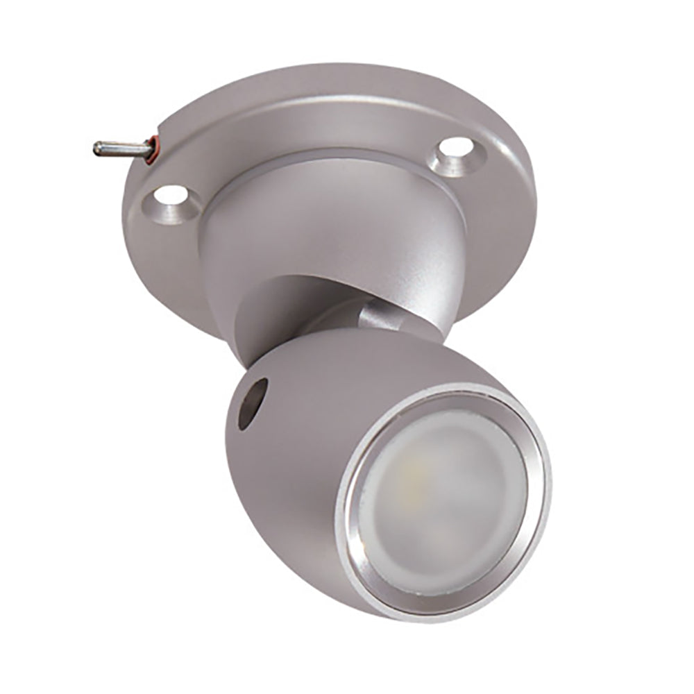 Lumitec GAI2 Warm White Dimming - Heavy-Duty Base w/Built-In Switch - Brushed Housing [111909]