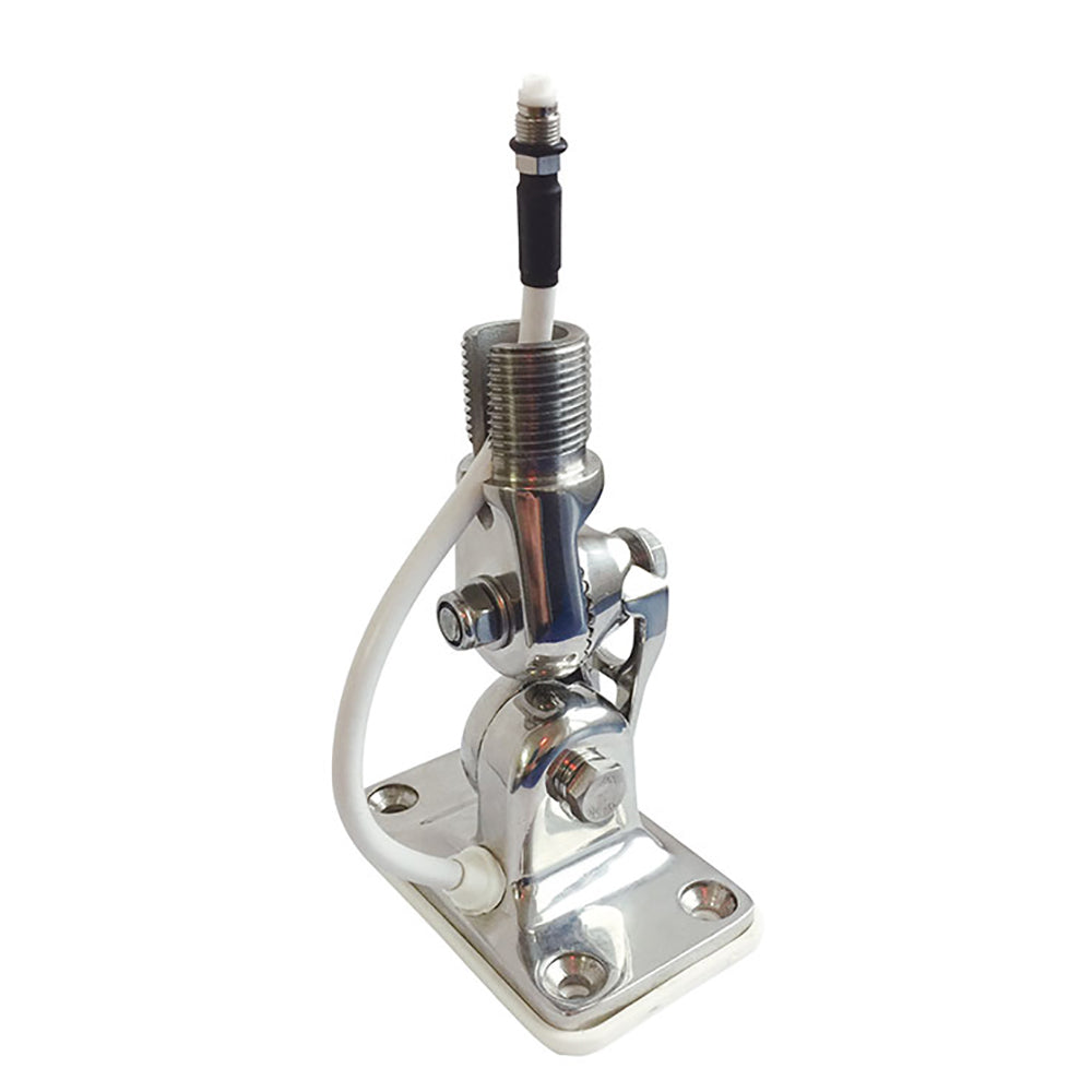 Glomex 4-Way Stainless Steel Ratchet Mount w/Locking Clip - Glomeasy [RA107SSFME]