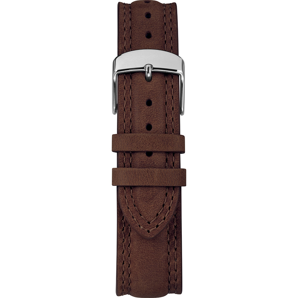 Timex Mens Expedition Metal Field Watch - Blue Dial/Brown Strap [TW4B16000JV]