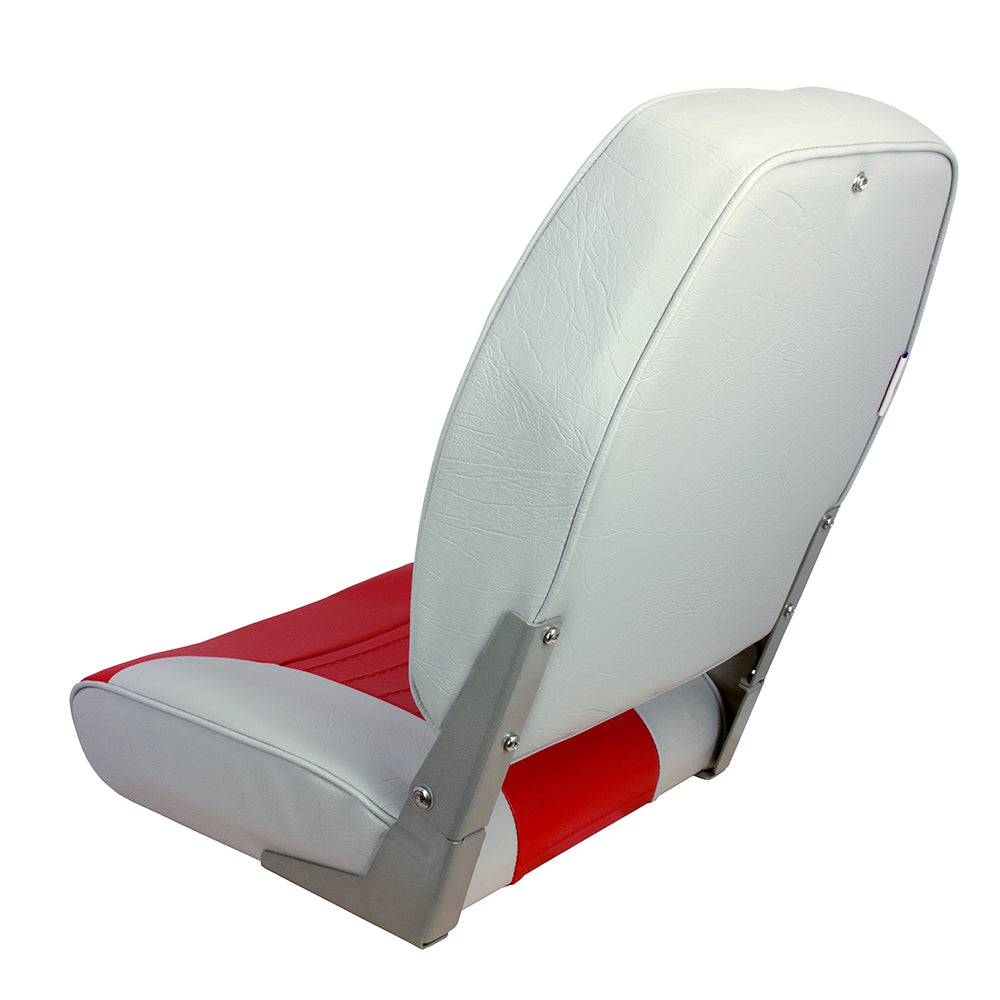 Springfield High Back Multi-Color Folding Seat - Red/Grey [1040665]