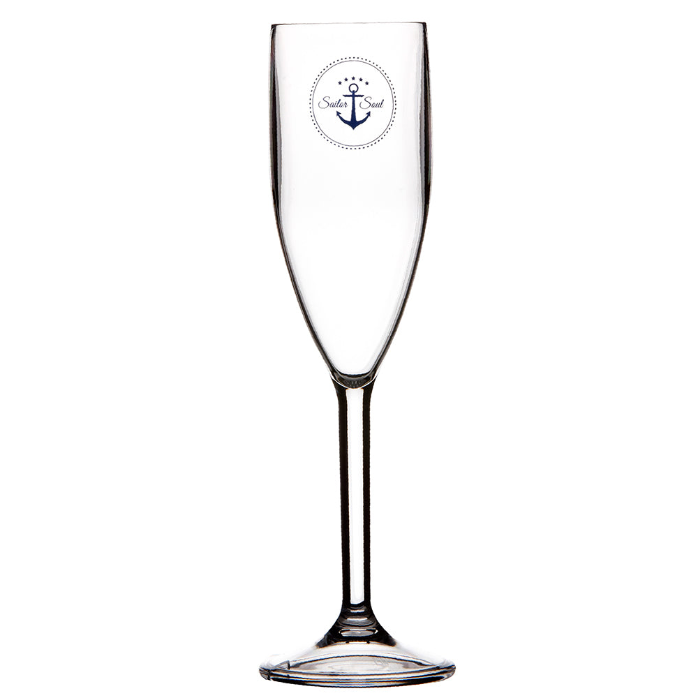 Marine Business Champagne Glass Set - SAILOR SOUL - Set of 6 [14105C]