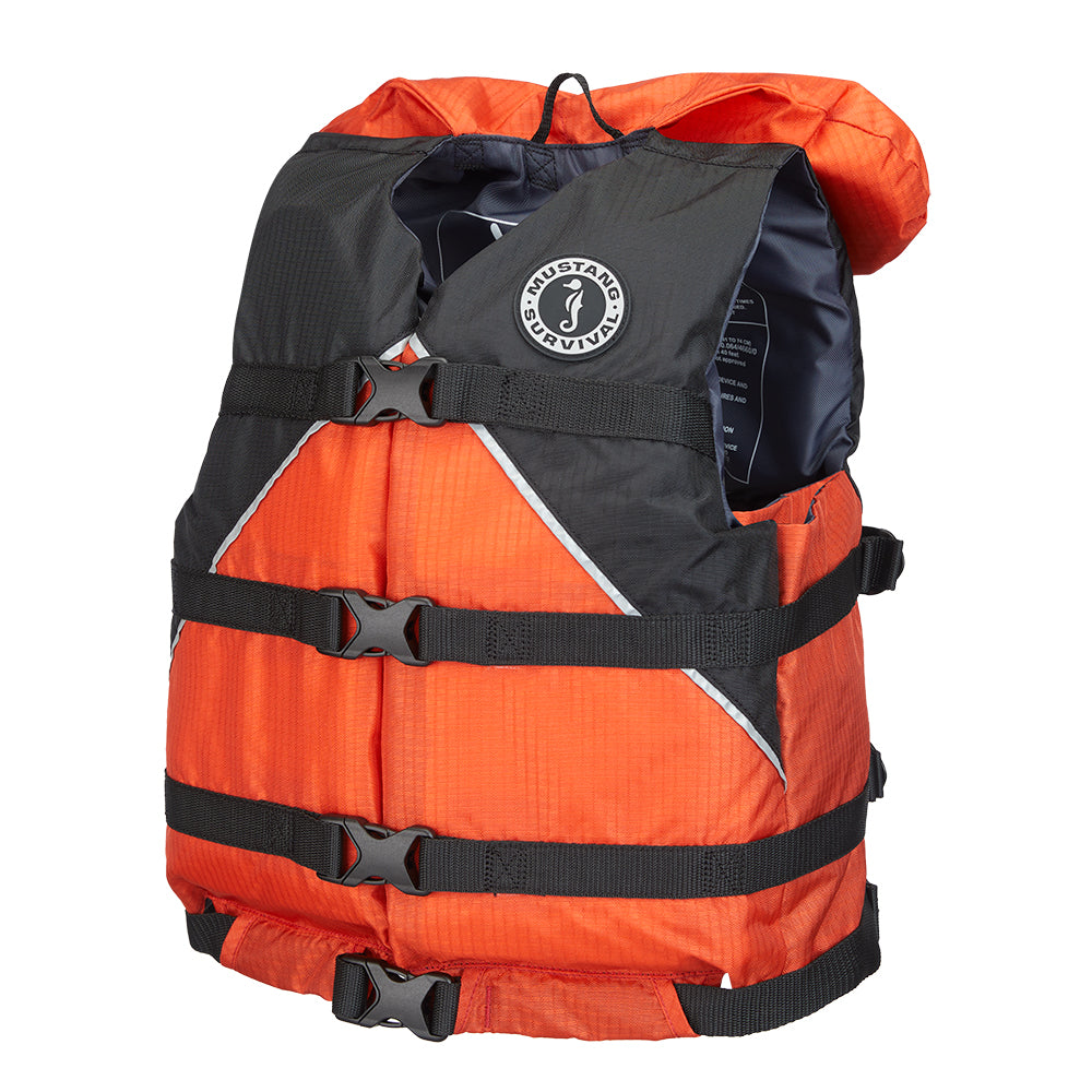Mustang Canyon V Foam Vest - Universal Youth - Orange/Black [MV9070-33-0-253]