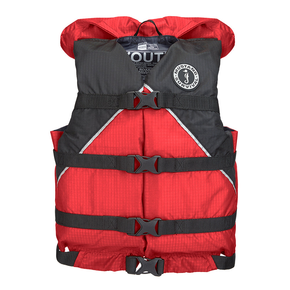 Mustang Canyon V Foam Vest - Universal Youth - Red/Black [MV9070-123-0-253]