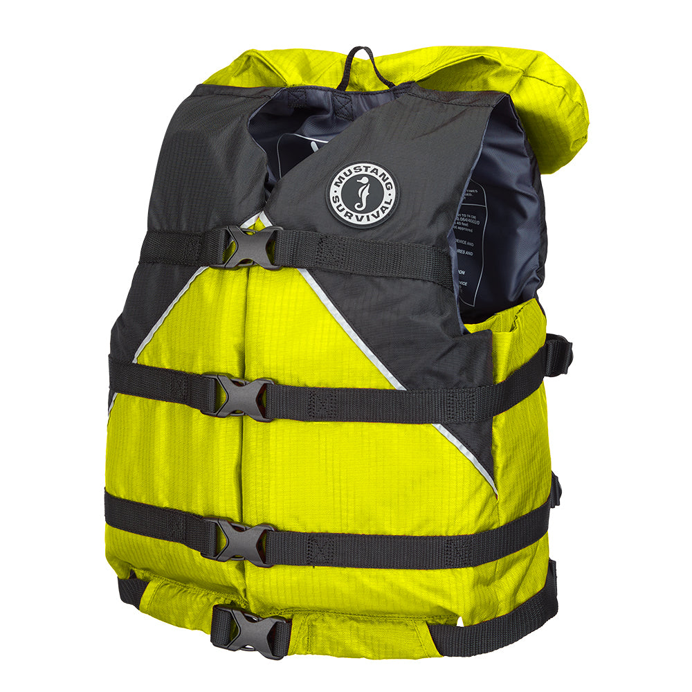 Mustang Canyon V Foam Vest - Universal Youth - Yellow/Black [MV9070-124-0-253]