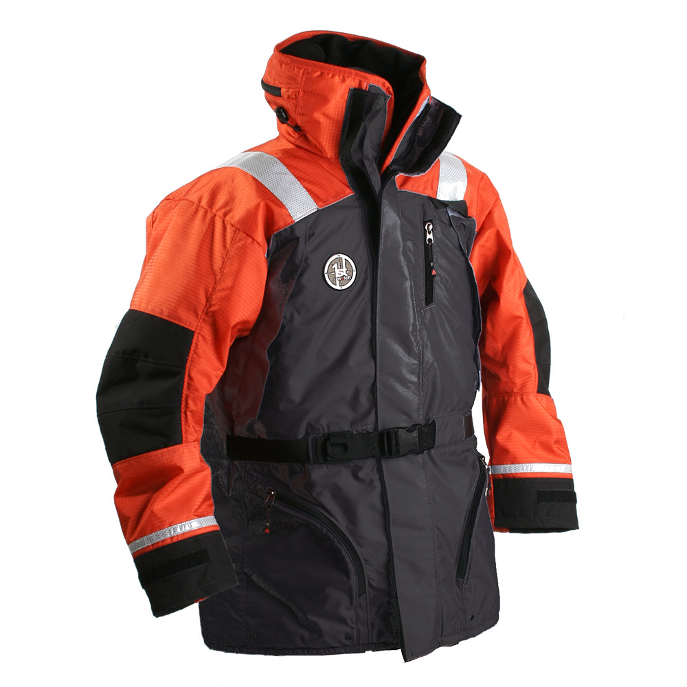 First Watch AC-1100 Flotation Coat - Hi-Vis Orange/Black - XXL [AC-1100-OB-XXL]