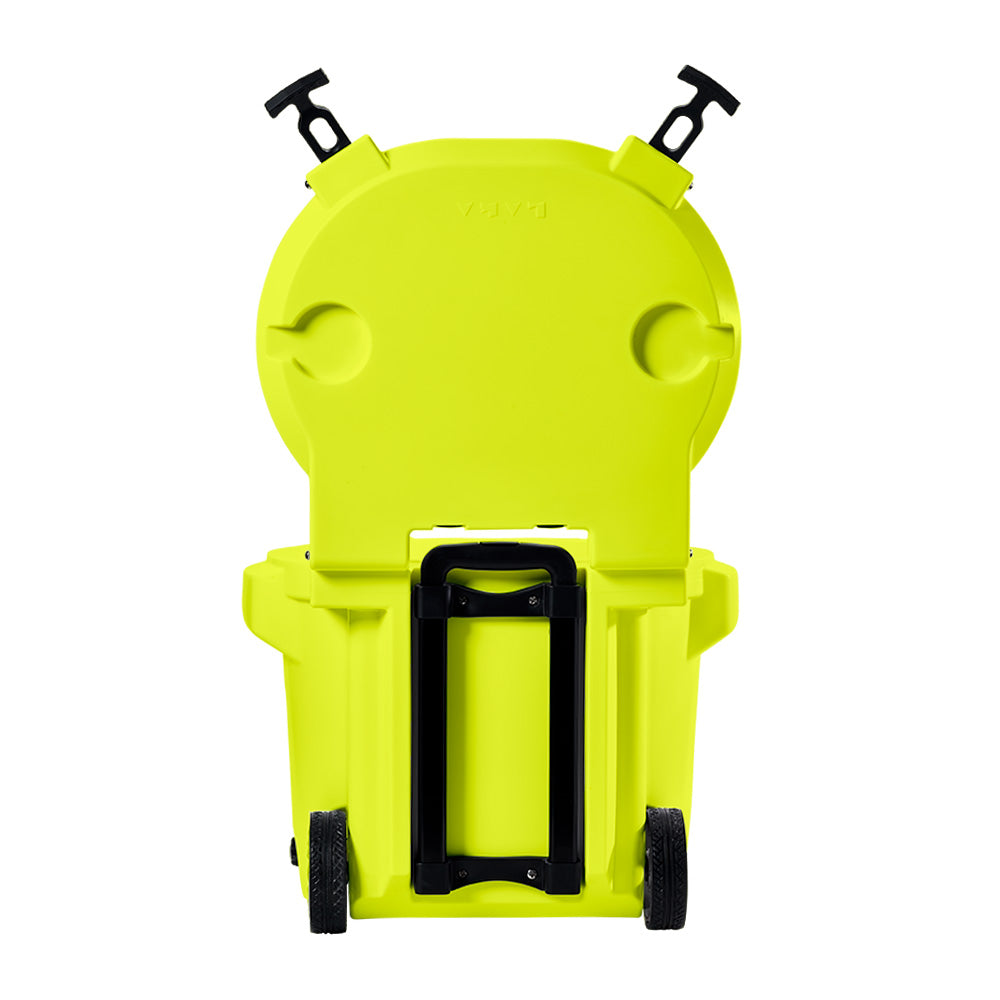 LAKA Coolers 30 Qt Cooler w/Telescoping Handle  Wheels - Yellow [1087]