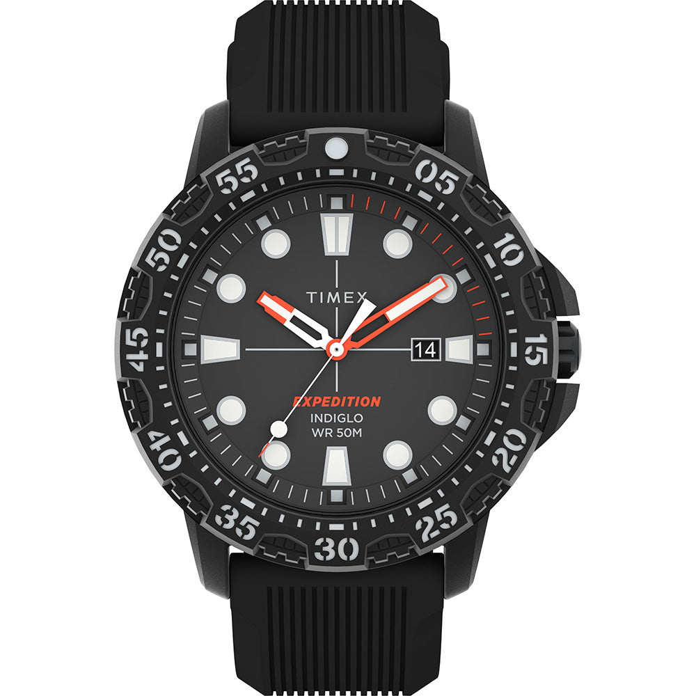 Timex Expedition Gallatin - Black Dial  Black Silicone Strap [TW4B25500]