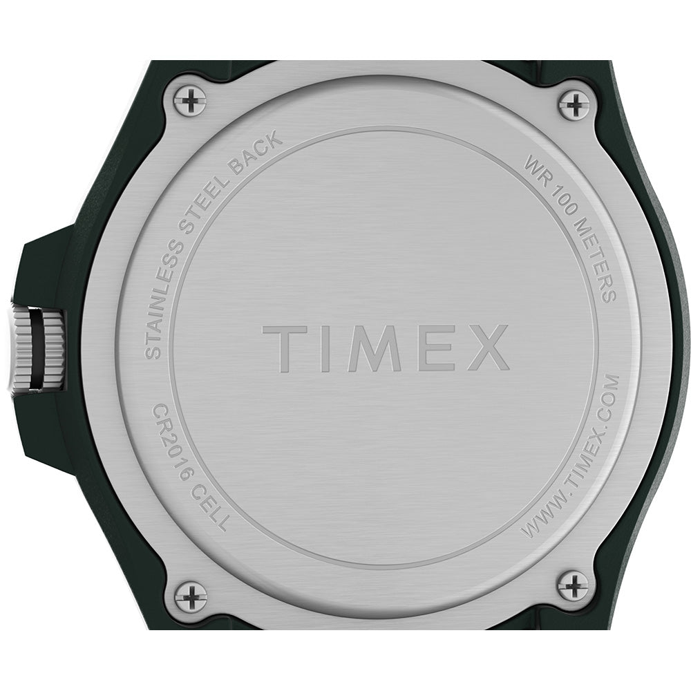 Timex Expedition Acadia Rugged Black Resin Case - Natural Dial - Brown/Black Fabric Strap [TW4B26500]