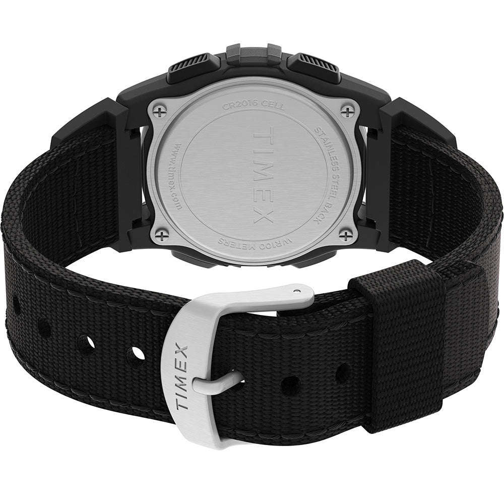 Timex Expedition CAT Midsize Black Resin Case - Black Fabric Strap [TW4B28000]
